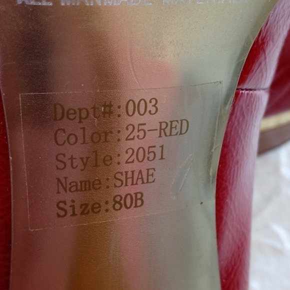 Baker's Shae platform shoes size 8 red - Picture 8 of 12